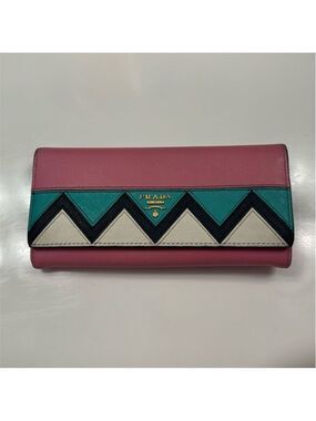 Prada - Greco Saffino Pink Wallet - Authentic